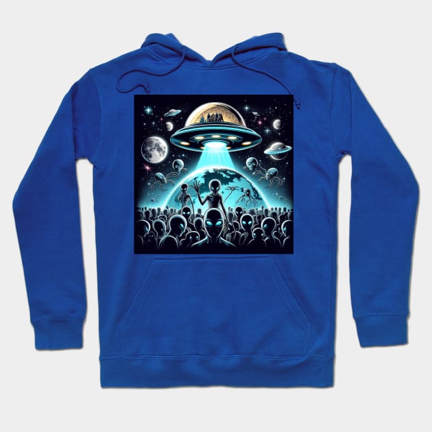 Grey Aliens in a UFO Hoodie by LloydLegacy2020